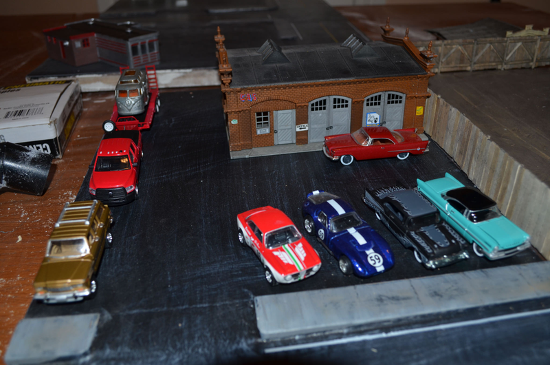 Illustration for article titled Wrong side of the Tracks diorama, part 7a